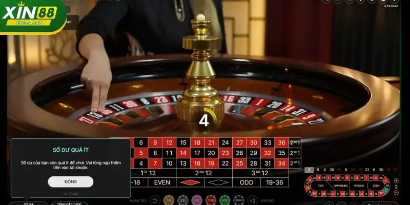 Tỷ lệ thưởng trong ô cược roulette XIN88